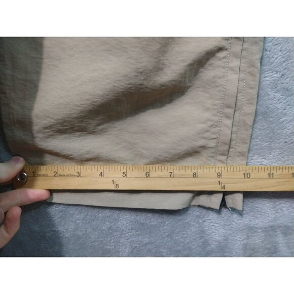 Eddie Bauer Pants Mens L x 30 Beige Hiking Zip Off Shorts Convertible Belted - Picture 7 of 12